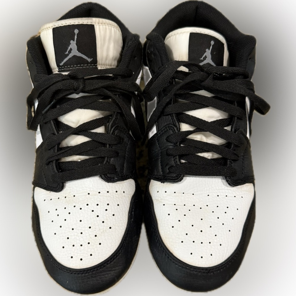 Nike Jordan 1 Low TD "White/Black" Men's Football Cleat